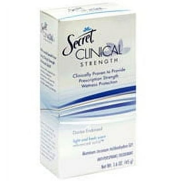 Secret Clinical Strength Advanced Solid Anti Perspirant Deodorant, Light And Fresh Scent - 2.6 oz