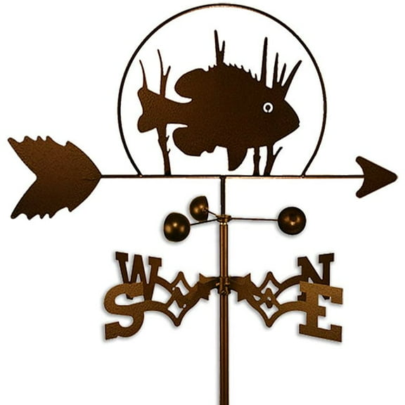 Handmade Sun Pan Fish Weathervane