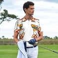 thumbnail image 3 of Lsque Corgi Dog2 Motif Chemises de Golf pour Hommes Séchage Rapide Imprimé Évacuation de l'Humidité Performance Polo à Manches Courtes-4TG, 3 of 6