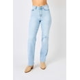 thumbnail image 5 of Judy Blue Full Size High Waist Distressed Straight Jeans, 5 of 9