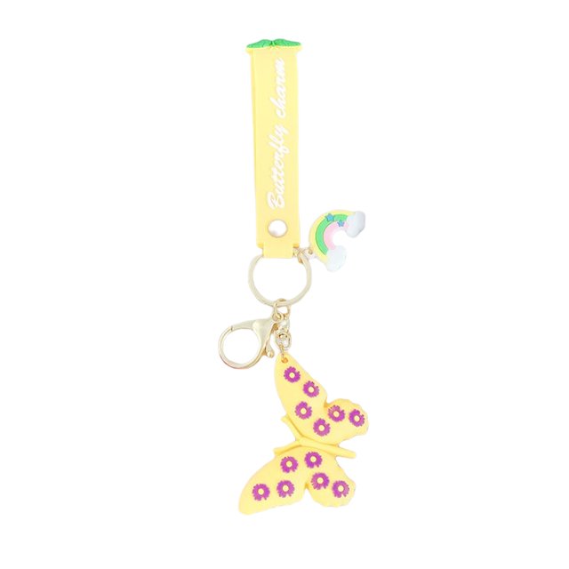 Sonducket Llavero colgante insecto cordón colgante llavero decoración bolso monedero decorativo llavero artesanal lindo DIY niñas Accesorios de disfraces Amarillo Sonducket AP014433-03