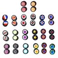 thumbnail image 3 of Earring Sets Ear Studs Jewelry Fashion Accessory Simple Design Girls Boys Daily Wearing 1.2x0.8cm Acrylic 20Pairs, 3 of 5