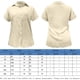thumbnail image 2 of Camisa Blusa básica de mujer Algodón Lino Blusa de verano Top Casual Color sólido Traje diario Cgtredaw Beige T 3EG para Mujer, 2 of 8