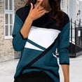 thumbnail image 2 of LSQii Womens Knit Sweater Long Sleeve Basic Crewneck Chunky Warm Shirts Casual Loose Striped Ribbed Jumper Top 2025 Fall Winter Outfits Trendy Dark Blue XL, 2 of 5