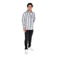 thumbnail image 2 of Camisa casual para hombre de manga larga con diseño a rayas verticales azul y blanco, marca Chili Beans, ideal para el día a día, estilo moderno, cómoda y ligera talla mediana, 2 of 4