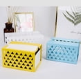 thumbnail image 3 of Creative Servilletero Dispensador De Papel Estante Para Pañuelos Decoración De Para , , Azul, Negro, Amarillo Amarillo S perfecl Sostenedor del tejido de la mesa, 3 of 8