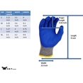 thumbnail image 2 of Guantes de trabajo G & F Products, caucho y látex, talla XL, azules, 12 pares, 2 of 8