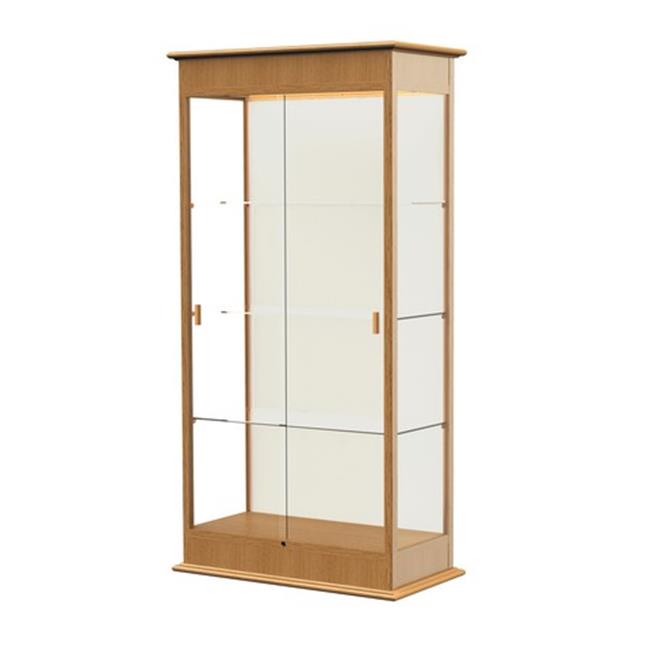 Waddell Varsity 36"W x 77"H x 18"D Lighted Floor Case, Sliding Doors