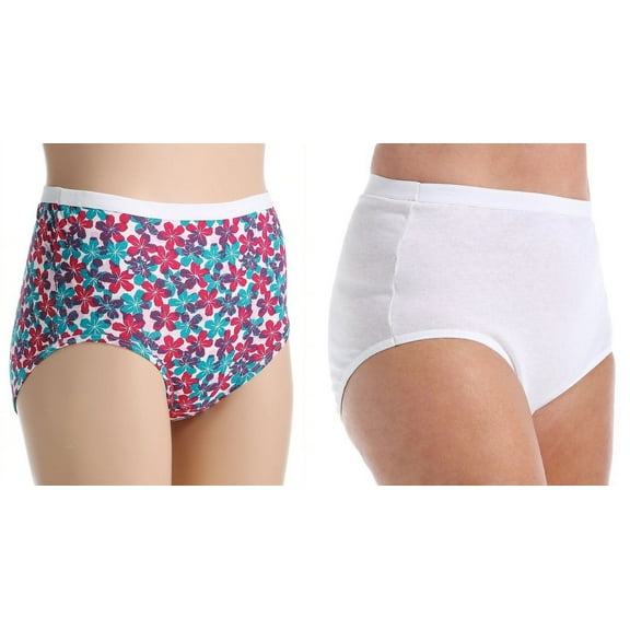 Fruit of the Loom Ladies Plus Size Briefs 5 or 10 Pack Sizes 9-13