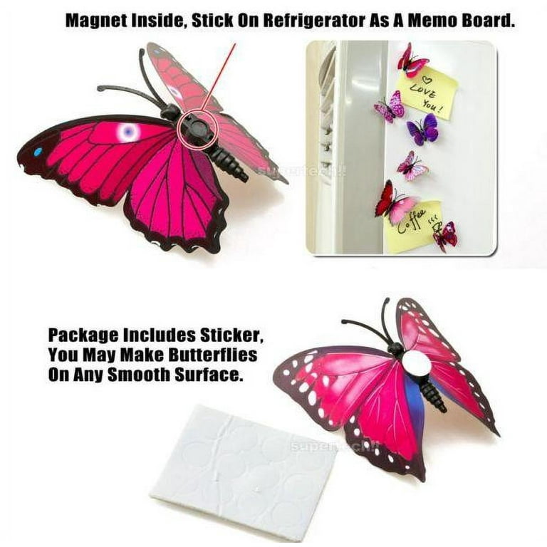 12 Red Plastic Craft Butterflies, Craft Butterflies, Butterflies for  Flowers, Butterfly Birthday, Butterfly Magnet, Butterfly Favors 
