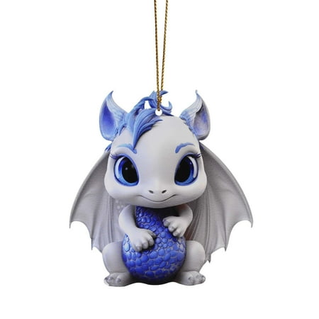 

Jungdeepe Christmas Ornament Christmas Decorations Party Glass Birds Figurines for Windows Ornament String Thin Acrylic Fashion Jewelry Blue And White Porcelain Color Baby Pendant