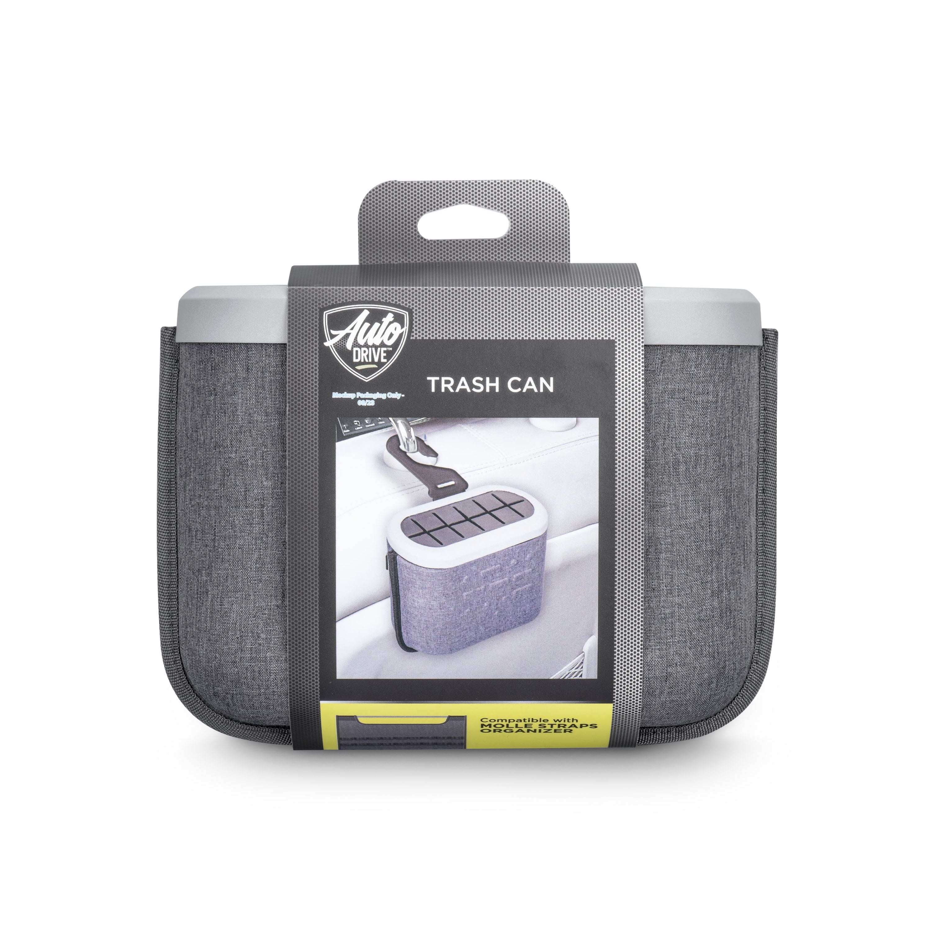 Auto Drive Universal Fit Vehicle Trash Can with Headrest Attachment