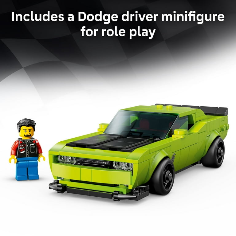 LEGO Speed Champions Dodge Challenger SRT Hellcat Sports Car Toy
