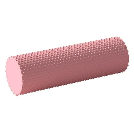 SIYTUAU Foam Roller For Yoga And Massage Solid Eva Material Cylinder For Muscle Recovery Pilates Stretching Slimming Therapy Pink Fitness Equipment For Home Gym Workout Foam Roller Pink