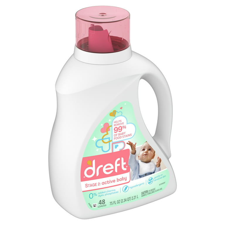 Dreft Plant Based Baby Spray and Wash Laundry Stain Remover, Baby  Essentials, 24 oz
