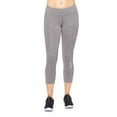 thumbnail image 2 of Expert Brand Women's Airstretch Mid-Rise Capri Leggings, Heather Charcoal, XXL, 2 of 7