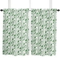 thumbnail image 5 of Bamboo Gradient Texture Green Curtain Home Decoration Living Room Short Curtains Window Treatments For Kitchen Bedroom, 5 of 6