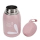 thumbnail image 4 of Taza aislante para niños, botella de agua aislada con patrón de conejo portátil de doble pared de 12oz para viajes, color rosa, 4 of 14