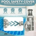 1 Pack Stainless Steel Pool Cover Anchors for Concrete and Pavers, Made