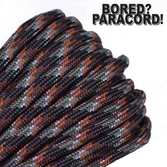 Bored Paracord Brand 550 lb Type III Paracord - Hidden Camo 100 Feet