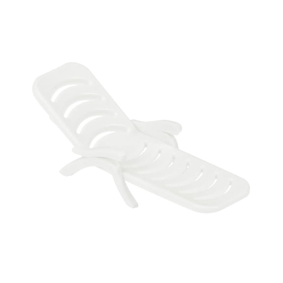 10Pcs DIY Landscape Decors Beach Chair Seascape Displaying Assembly Miniature Landscape Ornaments Garden Bonsai Cake Accessories (White)