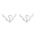 thumbnail image 4 of Advancent Percha plegable para ropa, soporte para tendedero, organizador de guardarropa, azul oscuro Blanco 2piezas Advancent CBP273411, 4 of 6