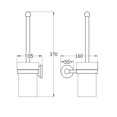 thumbnail image 3 of 3 Piezas Accesorios de Hardware de de de Toalla de Estante de Cepillo de Papel Higiénico, 3 of 9