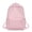 Pink#396, variant on Large Capacity Nylon Backpack Black, Lightweight Water Resistant Daypack for Travel Commute, Minimalist Laptop Bag for College Students Unisex, Durable Simple Design Rucksack 40x29x12cm