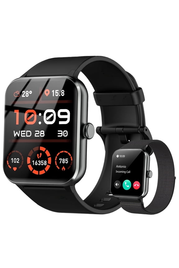 Smart Watch for Android and iPhone, 1.85" Smartwatch for Women Men with Bluetooth Calling, Message Notifications, AI Voice Assistant, 100+ Sports Modes, Fitness Tracker