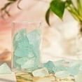 thumbnail image 5 of Sinkoo Versatile Frosted Sea Glass Block, 11oz Turquoise Vase fillers, Aquarium Gravels, Fish Tank Rocks, Seaglass Decor, Ideal for DIY Crafts, Home Decor and More, 5 of 7