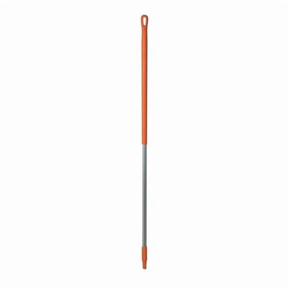 Vikan 1510mm Color Coded Handle, 1 1/4 in Dia, Orange, Aluminum 29377