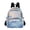 Dolphin in Glowy Sea, variant on Mini Backpack Purse for Women Quilted Casual Daypack Small Travel Shoulder Bag, Colorful Cute Unicorn and Flower
