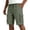 Army Green, variant on Relaxed Fit Cargo Shorts for Men with Deep Side Pockets - Elastic Waist Drawstring Casual Walking Shorts - Lightweight Quick-Dry Utility Work Shorts for Summer Army Green L