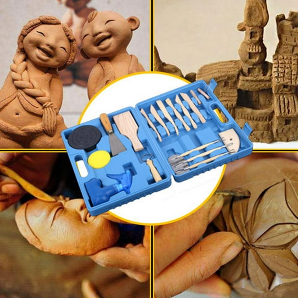 Kit de poterie artisanale en céramique et argile, jouet coule