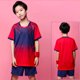 thumbnail image 2 of Odeerbi Juego de Entrenamiento de Fútbol Seco Rápido Para Chicos Y Niñas Pantalones Cortos de Camiseta Con Cuello En V Ropa Deportiva de Impresión Gradiente Para 4-17 Años, 2 of 4