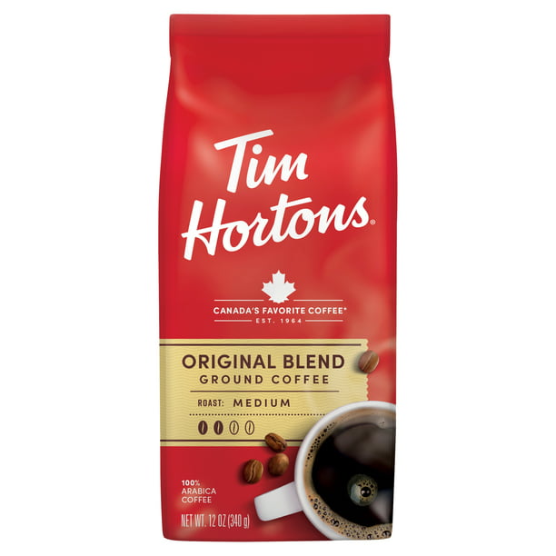 Tim Hortons Original Blend Ground Coffee, 12 oz - Walmart.com - Walmart.com