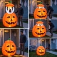 thumbnail image 4 of sruoe Halloween decorations outdoor ,Halloween Inflatable Ghost Pumpkin Figure with LED Light Adjustable Height Funny Outdoor Decoration for Garden Porch Yard Party, 4 of 5