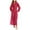 Purple, variant on Wancir Womens Long Robe Soft Warm Fleece Plush Bathrobe Ladies Sleepwear Pajamas Housecoat Nightgown