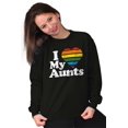 thumbnail image 3 of I Love My Aunts LGBTQ Gay Pride Sweatshirt for Men or Women Brisco Brands L, 3 of 6