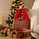 thumbnail image 1 of Bolsa de regalo navideña de lona | Bolsa de mano con asa resistente | Bolsa para envolver regalos navideños en rojo y verde | Bolsa reutilizable de tela para dulces navideños | Almacenamiento de, 1 of 6