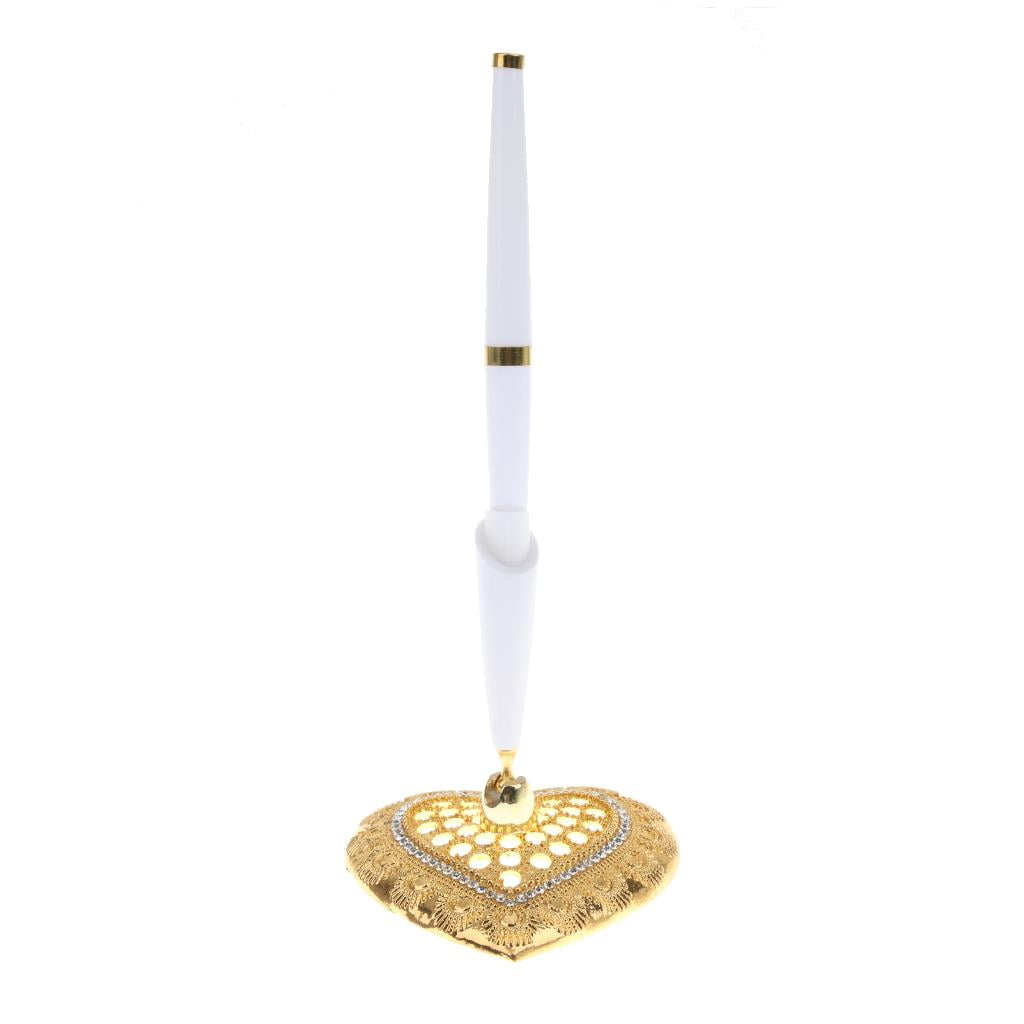Wedding Guest Book/Registry Signing Pen W/ Stand Holder Set