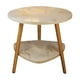 thumbnail image 2 of Mesa Auxiliar para Sofá, Mueble Auxiliar, Mesa Auxiliar para Sala de Estar, Mesa de Té para El Hogar, Estantes, Mesita de Noche, Mini Balcón, Mesa de Centro Pequeña., 2 of 6