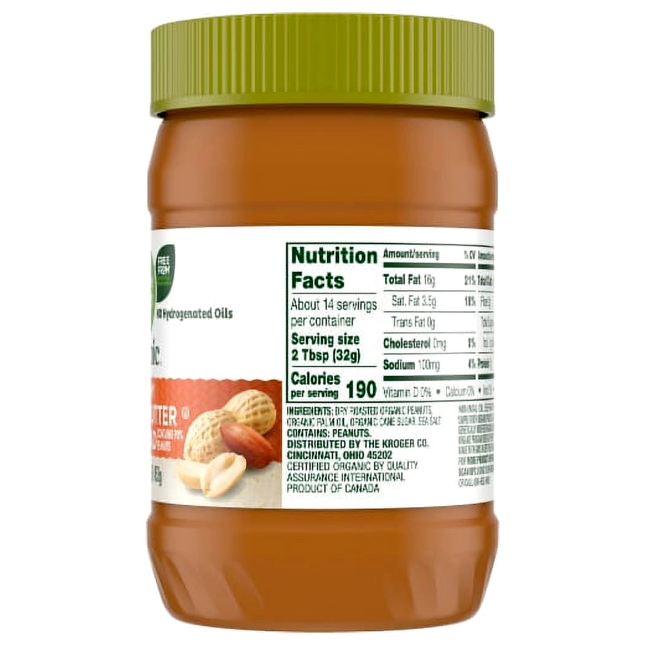 2X-Simple Truth Organic No Stir Creamy Peanut Butter - 16 oz