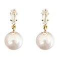 thumbnail image 1 of Boucles d'Oreilles Mode Française simple Perle Tempérament Exquis Rétro Grandes clips d'Oreilles Sans Perçage, 1 of 5