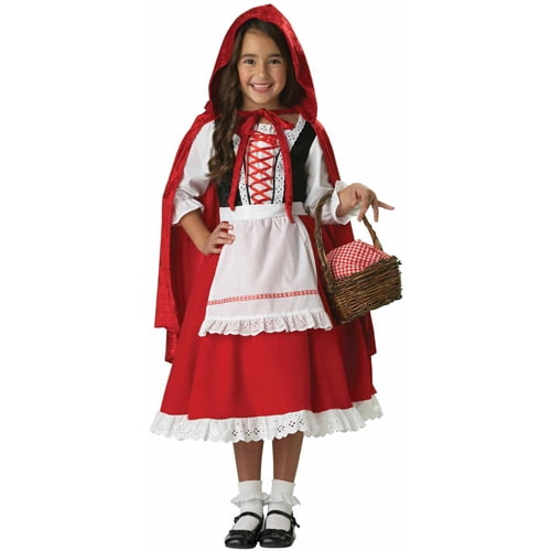GIRLS RED MISS HOOD COSTUME KIDS WORLD BOOK DAY STORYBOOK FAIRYTALE FANCY DRESS 