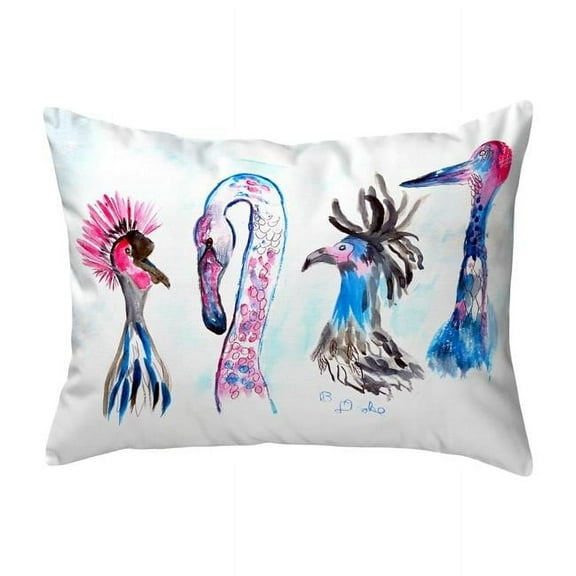 Betsy Drake NC829 16 x 20 in. Loony Birds No Cord Pillow
