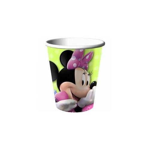 8 ~ Birthday Party Supplies Beverage MINNIE MOUSE BOW-TIQUE 9oz PAPER CUPS 