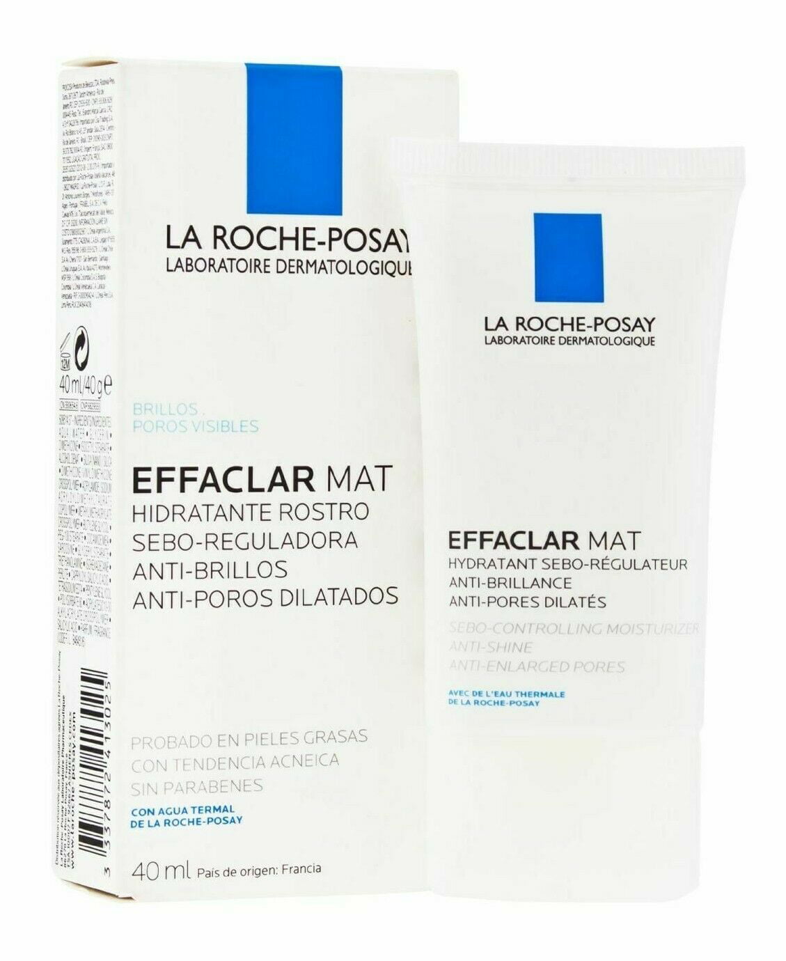 ijs Overleg Doe voorzichtig La Roche-Posay EFFACLAR MAT Daily Moisturizer For Oily Skin 1.35oz - Exp  2022 - Walmart.com