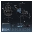 Gaming Chair PRO, Massage Gaming Chairs for Heavy People Adults