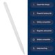 thumbnail image 3 of Lápiz óptico Digital Activo, Lápiz Digital Con Pantalla Táctil, Aspecto Ergonómico Y Elegante, Punta Fina Para Tableta, 3 of 7